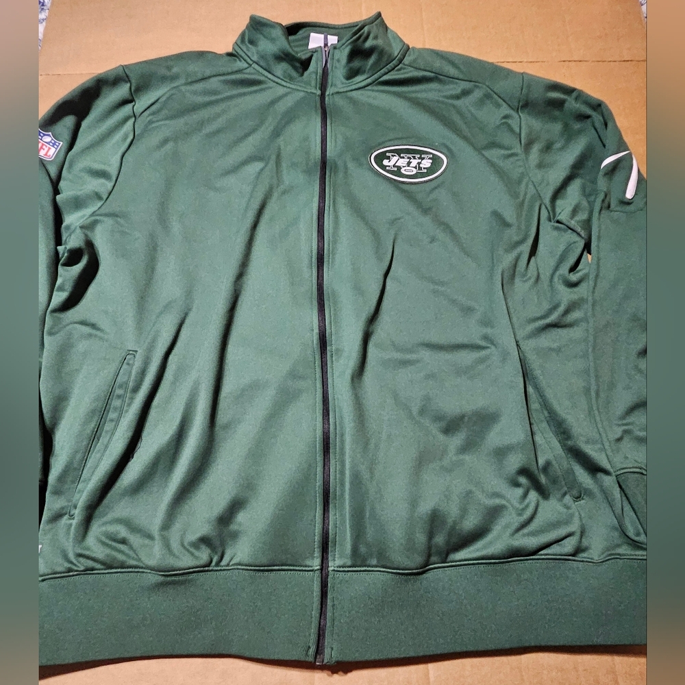 NFL New York Jets Nike Dri-Fit Track Jacket Full Zipper Athletic‎ Apparel XXL